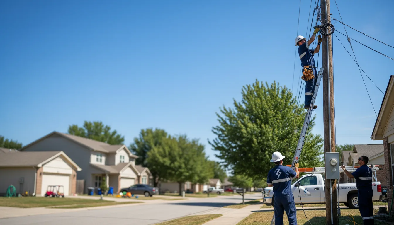 Residential electrician providing installation services in Whittington, IL